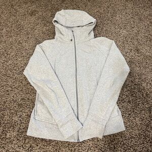 Lululemon Athletica Heather Gray Full Zip-Up Scuba Hoodie